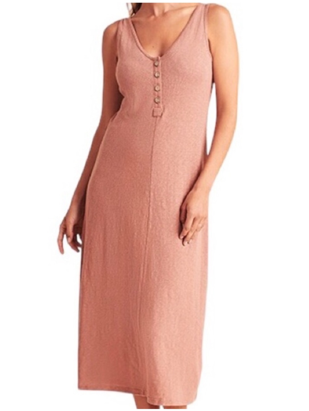 Faherty Cliffside Dress Cedar Wood Linen Cotton Midi
Cotton Linen Blend Medium